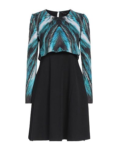 BYBLOS Kurzes Kleid Azurblau 91% Polyester, 9% Elastan, Viskose