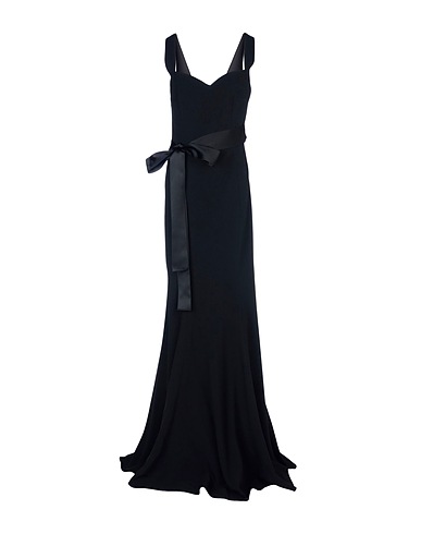 DOLCE&GABBANA Long dress Black 50% Viscose, 42% Acetate, 5% Silk, 3% Elastane