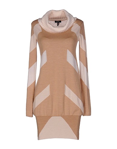 BYBLOS Knit dress Beige 100% Merino Wool