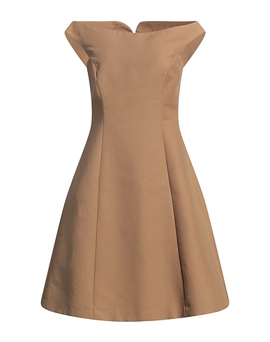 ASPESI Midi-Kleid Kamel 100% Baumwolle