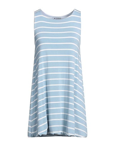 DONDUP Short dress Sky blue 95% Viscose, 5% Elastane