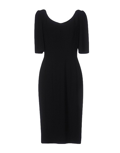 DOLCE&GABBANA Midi dress Black 51% Viscose, 46% Acetate, 3% Elastane