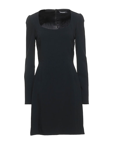 DOLCE&GABBANA Short dress Black 51% Viscose, 46% Acetate, 3% Elastane