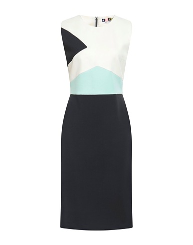 MSGM Midi dress Black 84% Viscose, 12% Polyamide, 4% Elastane