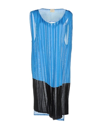 CIRCUS HOTEL Midi dress Azure 97% Silk, 3% Elastane