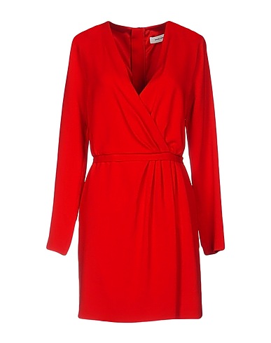 GRIFONI Short dress Red 97% Viscose, 3% Elastane