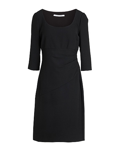 DIANE VON FURSTENBERG Midi dress Black 63% Polyester, 27% Viscose, 7% Cotton, 3% Elastane
