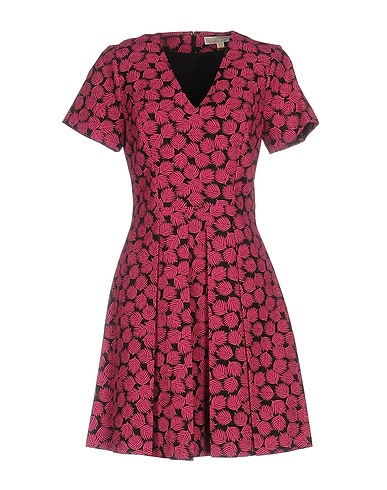 MICHAEL MICHAEL KORS Kurzes Kleid Fuchsia 52% Polyester, 48% Baumwolle