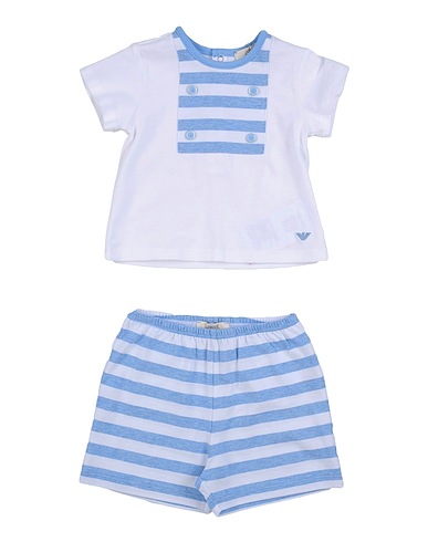 EMPORIO ARMANI Baby co-ord  White 100% Cotton