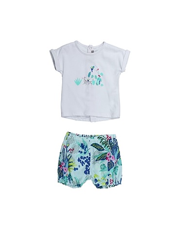 CATIMINI Baby co-ord  White 100% Cotton