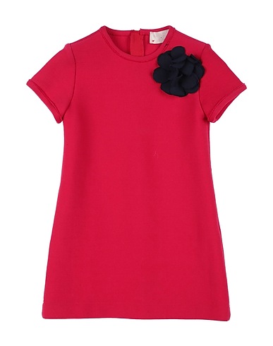 LANVIN Dress Fuchsia 77% Wool, 19% Polyamide, 4% Elastane