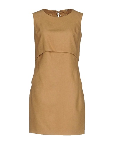 ERMANNO SCERVINO Short dress Sand 98% Virgin Wool, 2% Elastane