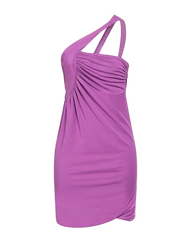 PINKO One-shoulder dress Mauve 85% Viscose, 15% Polyamide