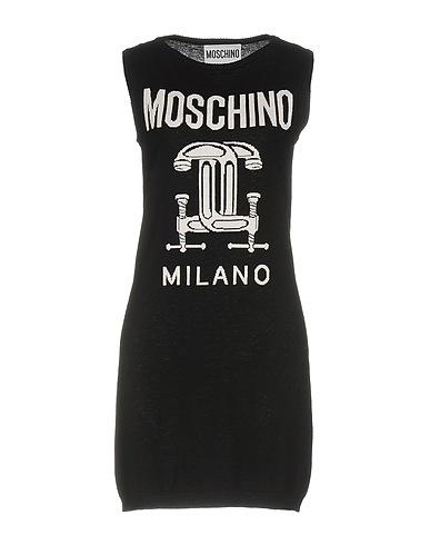 MOSCHINO Short dress Black 100% Virgin Wool