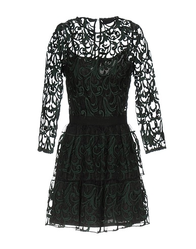 CHRISTIAN PELLIZZARI Vestito corto Verde scuro 60% Poliestere, 40% Viscosa