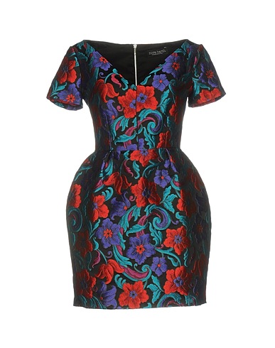 NORA BARTH Short dress Black 97% Polyester, 3% Polyamide