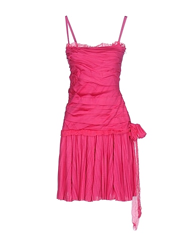 ERMANNO DI ERMANNO SCERVINO Short dress Fuchsia 50% Polyester, 50% Viscose, Silk