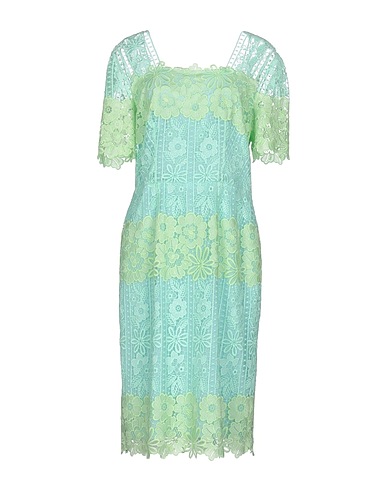 BLUMARINE Midi dress Light green 85% Polyester, 15% Polyamide