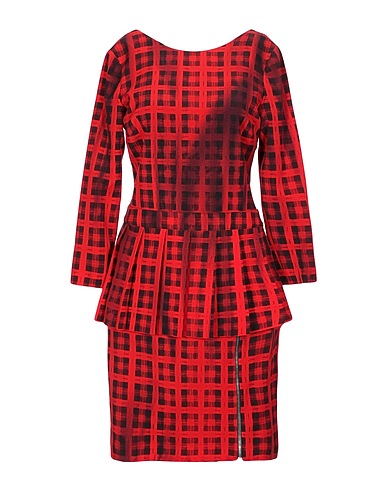 MOSCHINO Short dress Red 90% Wool, 7% Polyamide, 3% Other Fibres