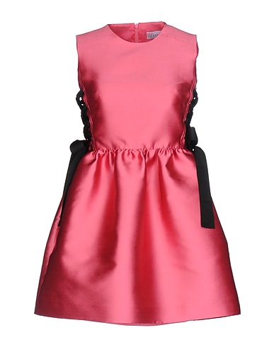 REDValentino Short dress Fuchsia 87% Polyester, 13% Silk
