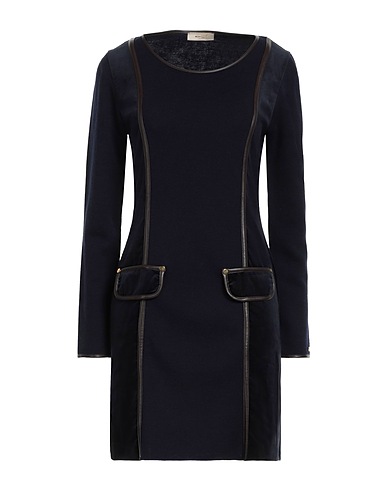 MARANI JEANS Knit dress Midnight blue 100% Merino Wool, Cotton, Elastane, Polyurethane