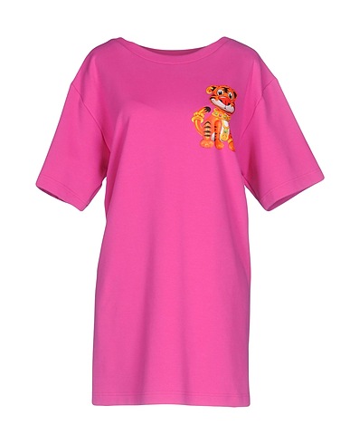 MOSCHINO Short dress Fuchsia 97% Cotton, 3% Other Fibres