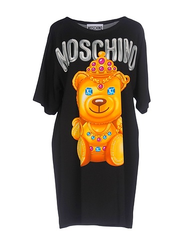 MOSCHINO Short dress Black 99% Rayon, 1% Other Fibres