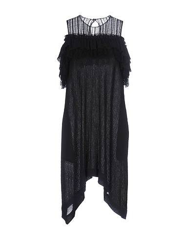 PHILOSOPHY di LORENZO SERAFINI Elegantes Kleid Schwarz 100% Baumwolle