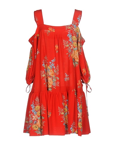 MCQUEEN Short dress Red 100% Silk
