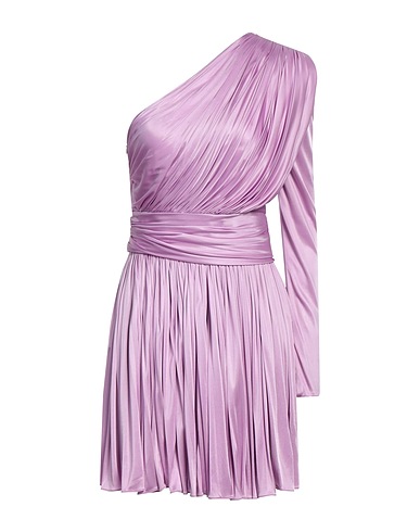 FAUSTO PUGLISI One-shoulder dress Mauve 100% Viscose