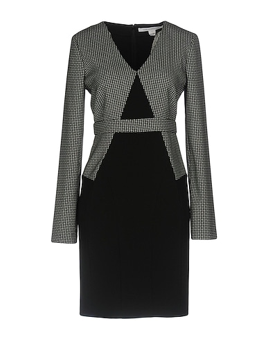 DIANE VON FURSTENBERG Short dress Black 64% Polyester, 33% Rayon, 3% Elastane