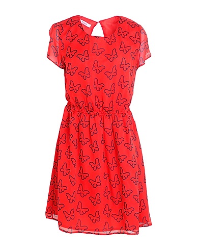 BLUGIRL Vestito corto Rosso 100% Seta