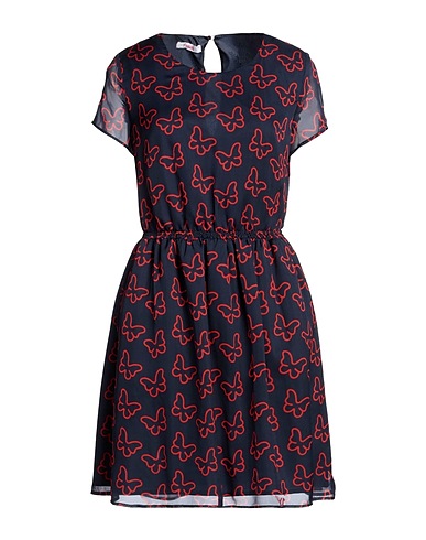 BLUGIRL Vestito corto Blu navy 100% Seta