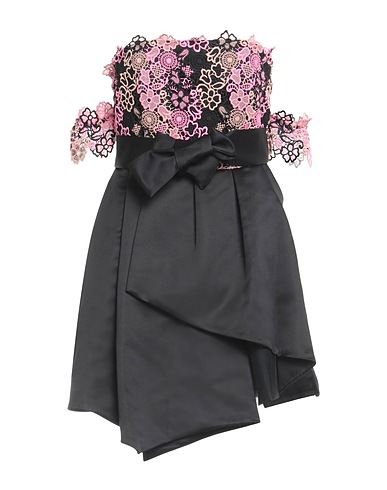 PINKO Pleated dress Black 100% Polyester, Cotton
