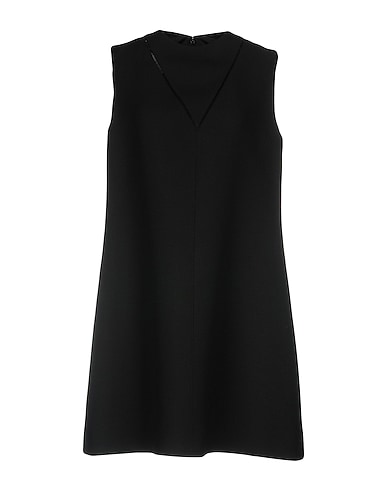 VALENTINO GARAVANI Short dress Black 65% Virgin Wool, 35% Silk, Polyester, Acetate