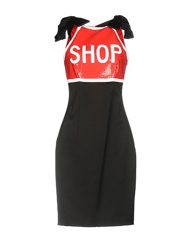 MOSCHINO Midi dress Black 97% Rayon, 3% Other Fibres