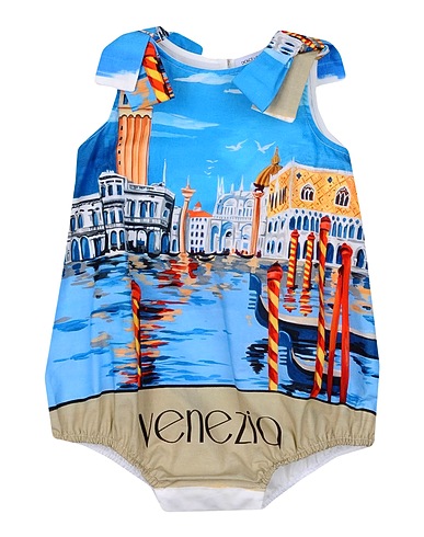 DOLCE&GABBANA Baby jumpsuit Azure 100% Cotton