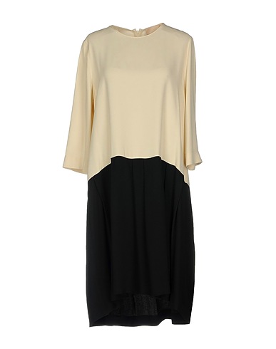 ERIKA CAVALLINI Short dress Ivory 71% Acetate, 29% Viscose