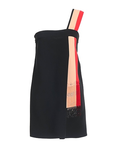 EMANUEL UNGARO One-shoulder dress Black 53% Acetate, 47% Rayon
