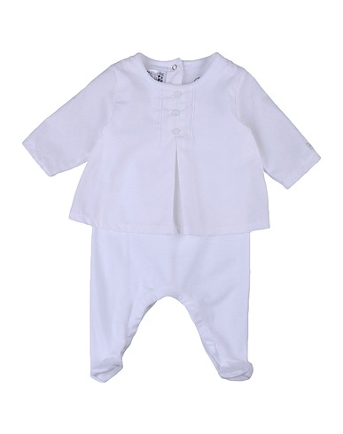 PETIT BATEAU Baby jumpsuit  White 100% Cotton