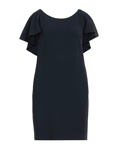DONDUP Vestito corto Blu notte 65% Viscosa, 32% Acetato, 3% Elastan