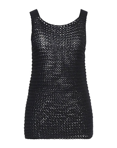 CALVIN KLEIN COLLECTION Top Nero 100% Cotone