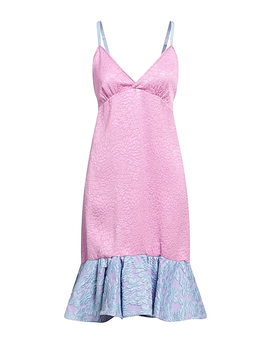 DONDUP Midi dress 56% Viscose, 37% Cotton, 7% Polyamide