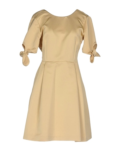 OTTOD'AME Short dress Beige 100% Polyester