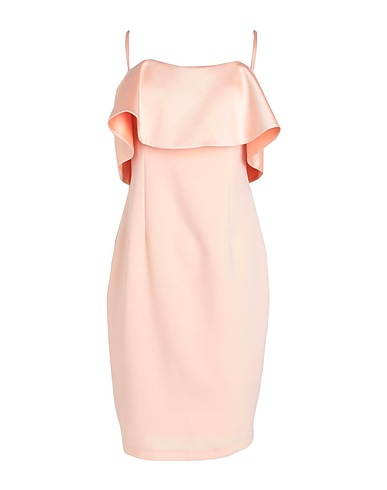 FOREVER UNIQUE Sheath dress Apricot 100% Polyester