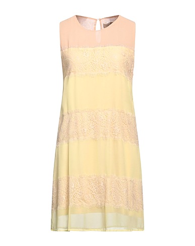 JUST FOR YOU Vestito corto Giallo pastello 100% Poliestere