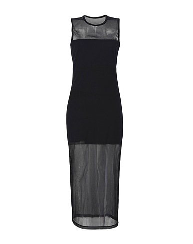 PINKO Long dress Black 84% Polyamide, 16% Elastane, Polyester