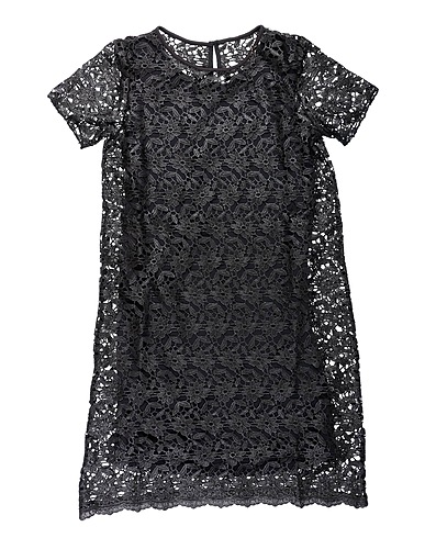 PATRIZIA PEPE Kleid Schwarz 100% Polyester, Baumwolle, Elastan