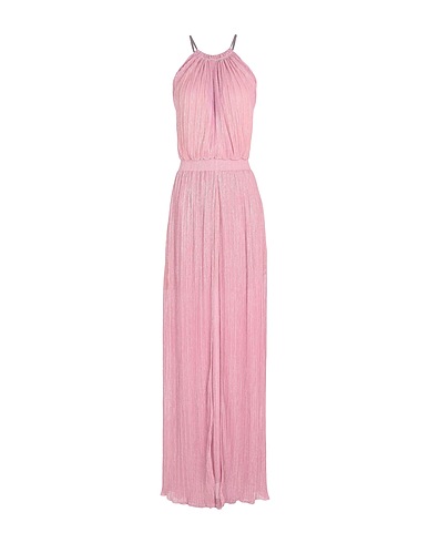 JUST CAVALLI Long dress Pink 65% Polyester, 35% Metallic fibre