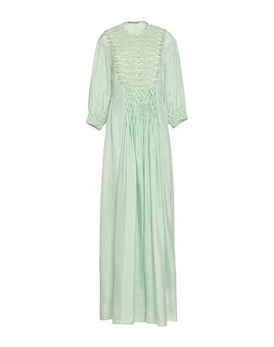 ERMANNO SCERVINO Long dress Light green 100% Silk, Viscose